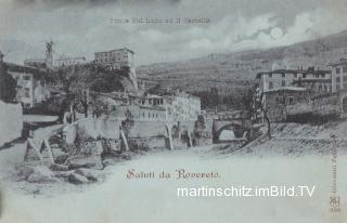 Rovereto - Mondscheinkarte - Italien - alte historische Fotos Ansichten Bilder Aufnahmen Ansichtskarten 