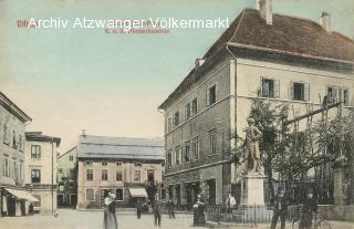 Villach, Kaise-Josef-Platz 6, 7, 8 und 1 - Kaiser-Josef-Platz - alte historische Fotos Ansichten Bilder Aufnahmen Ansichtskarten 
