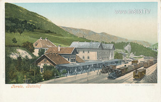 Bahnhof in Tarvis - Italien - alte historische Fotos Ansichten Bilder Aufnahmen Ansichtskarten 