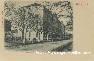 Klagenfurt, Bahnhofstrasse mit Cigarrenfabrik - Viktringer Vorstadt (7. Bez) - alte historische Fotos Ansichten Bilder Aufnahmen Ansichtskarten 