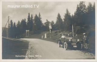 Katschberghöhe mit Oldtimer - Rennweg am Katschberg - alte historische Fotos Ansichten Bilder Aufnahmen Ansichtskarten 