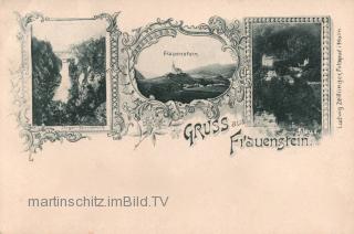 3 Bild Litho Karte - Frauenstein - Kirchdorf an der Krems - alte historische Fotos Ansichten Bilder Aufnahmen Ansichtskarten 