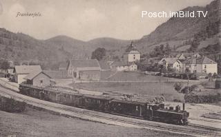 Mariazellerbahn, Frankenfels, Bahnhof  - Frankenfels - alte historische Fotos Ansichten Bilder Aufnahmen Ansichtskarten 