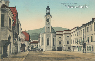 Weyer a. d. Enns - Marktplatz - Oberösterreich - alte historische Fotos Ansichten Bilder Aufnahmen Ansichtskarten 
