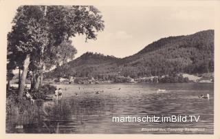 Klopeiner See mit Strandbad - Völkermarkt - alte historische Fotos Ansichten Bilder Aufnahmen Ansichtskarten 