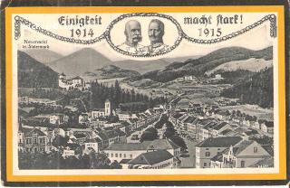 Neumarkt in Steiermark - Einigkeit macht Stark - Neumarkt in Steiermark - alte historische Fotos Ansichten Bilder Aufnahmen Ansichtskarten 