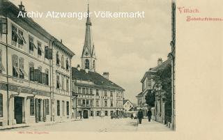 Villach Bahnhofstrasse - alte historische Fotos Ansichten Bilder Aufnahmen Ansichtskarten 