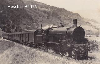 Tauernbahn Nordrampe, Zuggarnitur mit Dampflok - Bad Hofgastein - alte historische Fotos Ansichten Bilder Aufnahmen Ansichtskarten 