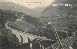 Tauernbahn Nordrampe, km. 23,8  - Salzburg - alte historische Fotos Ansichten Bilder Aufnahmen Ansichtskarten 