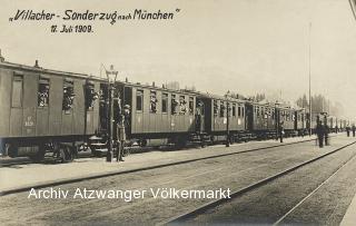 Villacher - Sonderzug  nach München - Oesterreich - alte historische Fotos Ansichten Bilder Aufnahmen Ansichtskarten 