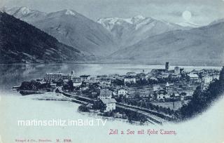 Zell am See - Mondscheinkarte  - Zell am See - alte historische Fotos Ansichten Bilder Aufnahmen Ansichtskarten 
