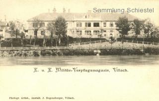 Das Militärmagazin, von 1898 - Villach - alte historische Fotos Ansichten Bilder Aufnahmen Ansichtskarten 
