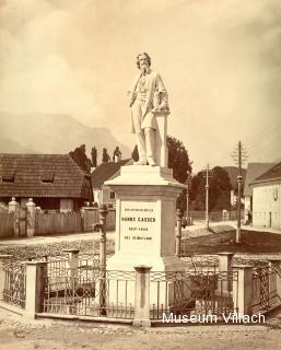 Das Denkmal am Hans Gasser Platz - Villach - alte historische Fotos Ansichten Bilder Aufnahmen Ansichtskarten 