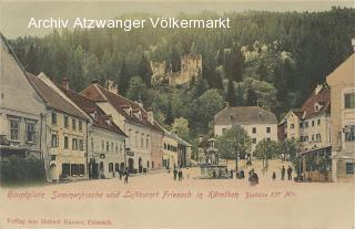 Friesach Hauptplatz - Kärnten - alte historische Fotos Ansichten Bilder Aufnahmen Ansichtskarten 