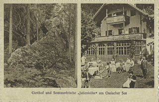 Gasthof und Sommerfrische Julienhöhe - Treffen am Ossiacher See - alte historische Fotos Ansichten Bilder Aufnahmen Ansichtskarten 