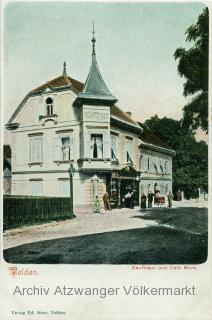 Velden, Kaufhaus und Cafe Moro - Villach Land - alte historische Fotos Ansichten Bilder Aufnahmen Ansichtskarten 