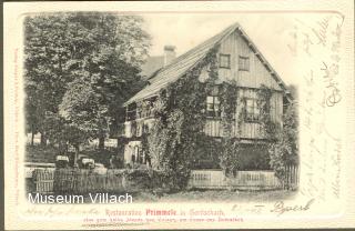 Das Gasthaus Primele in Goritschach - Villach - alte historische Fotos Ansichten Bilder Aufnahmen Ansichtskarten 