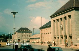 Die Neubauten von Postamt und Banhnof - Villach - alte historische Fotos Ansichten Bilder Aufnahmen Ansichtskarten 