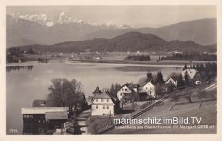 Annenheim mit Blick auf den Mangart - Treffen am Ossiacher See - alte historische Fotos Ansichten Bilder Aufnahmen Ansichtskarten 