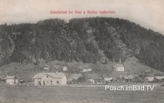 Unterferlach bei Post und Station Ledenitzen - Oesterreich - alte historische Fotos Ansichten Bilder Aufnahmen Ansichtskarten 