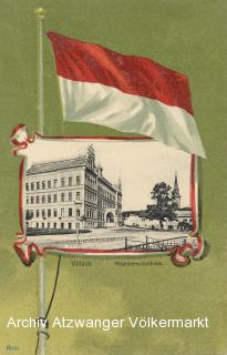 Villach, Mädchenschulhaus - alte historische Fotos Ansichten Bilder Aufnahmen Ansichtskarten 