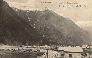 Tauernbahn Südrampe, Stappitz mit Tunneleingang - Oesterreich - alte historische Fotos Ansichten Bilder Aufnahmen Ansichtskarten 