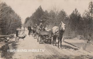 Pferdefuhrwerke - Villach-St. Agathen und Perau - alte historische Fotos Ansichten Bilder Aufnahmen Ansichtskarten 