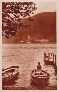 Blick von Bodensdorf auf Ossiach - Ossiach - alte historische Fotos Ansichten Bilder Aufnahmen Ansichtskarten 