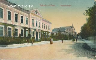 Bahnhofstrasse Spittal an der Drau - Kärnten - alte historische Fotos Ansichten Bilder Aufnahmen Ansichtskarten 