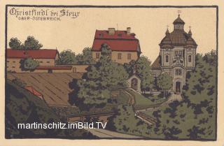 Christkindl Kirche - Oberösterreich - alte historische Fotos Ansichten Bilder Aufnahmen Ansichtskarten 