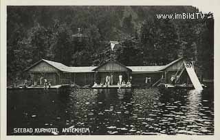 Badehaus beim Hotel Annenheim - Kärnten - alte historische Fotos Ansichten Bilder Aufnahmen Ansichtskarten 