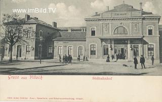 Südbahnhof - Hauptbahnhof - Kärnten - alte historische Fotos Ansichten Bilder Aufnahmen Ansichtskarten 