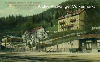 Semmering, Hotel Stefanie  - Semmering - alte historische Fotos Ansichten Bilder Aufnahmen Ansichtskarten 