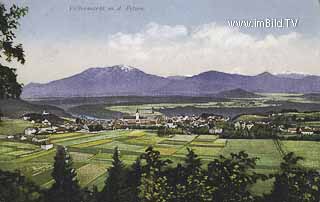 Panoramaaufnahme Völkendorf - Völkermarkt - alte historische Fotos Ansichten Bilder Aufnahmen Ansichtskarten 
