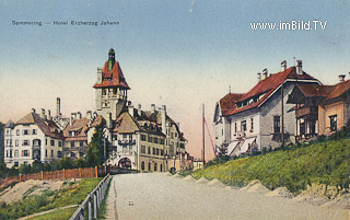 Semmering - Hotel Erzherzog Johann - Semmering-Kurort - alte historische Fotos Ansichten Bilder Aufnahmen Ansichtskarten 