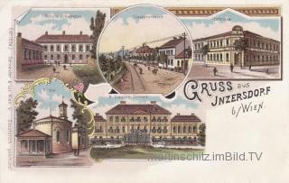 5 Bild Litho Karte - Inzersdorf  - Wien,Liesing - alte historische Fotos Ansichten Bilder Aufnahmen Ansichtskarten 