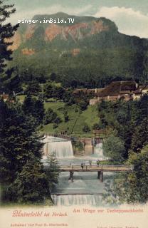 Unterloibl - am Weg zur Tscheppaschlucht - Klagenfurt Land - alte historische Fotos Ansichten Bilder Aufnahmen Ansichtskarten 