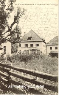 Der Wirt in Judendorf - Gasthof Kucher - Villach - alte historische Fotos Ansichten Bilder Aufnahmen Ansichtskarten 