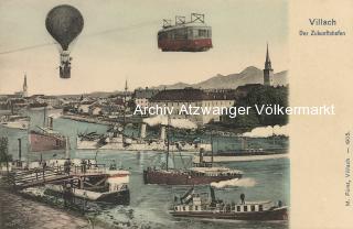 Villach, Der Zukunftshafen - alte historische Fotos Ansichten Bilder Aufnahmen Ansichtskarten 