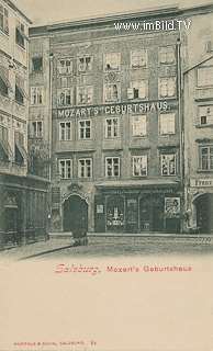 Salzburg - Mozarts Geburtshaus - Salzburg - alte historische Fotos Ansichten Bilder Aufnahmen Ansichtskarten 