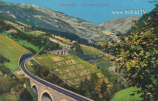 Tauernbahn - Schlossbach Viadukt - Salzburg - alte historische Fotos Ansichten Bilder Aufnahmen Ansichtskarten 