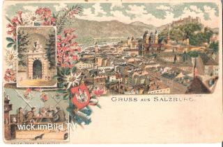 Gruss aus Salzburg - Salzburg - alte historische Fotos Ansichten Bilder Aufnahmen Ansichtskarten 