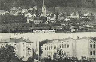 Schloss Biberstein und Schulhaus - Himmelberg - alte historische Fotos Ansichten Bilder Aufnahmen Ansichtskarten 