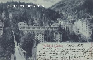 Wildbad Gastein, Mondscheinkarte - Salzburg - alte historische Fotos Ansichten Bilder Aufnahmen Ansichtskarten 