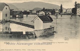 Villach, Überschwemmung - Villach - alte historische Fotos Ansichten Bilder Aufnahmen Ansichtskarten 