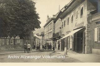 Villach Rathaus u. Anton Baurechts Zuckerbäckerei - Villach - alte historische Fotos Ansichten Bilder Aufnahmen Ansichtskarten 