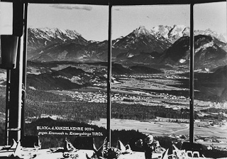 Blick von der Kanzelkehre gegen Kramsach - Schwaz - alte historische Fotos Ansichten Bilder Aufnahmen Ansichtskarten 