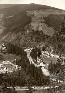 Mittewald, Obere Siedlung/Grenze Anras von SW - Tirol - alte historische Fotos Ansichten Bilder Aufnahmen Ansichtskarten 