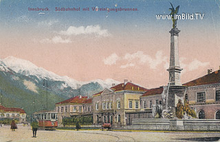Innsbruck -Südbahnhof - Tirol - alte historische Fotos Ansichten Bilder Aufnahmen Ansichtskarten 
