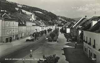 Bad St. Leonhard- Hauptplatz - Wolfsberg - alte historische Fotos Ansichten Bilder Aufnahmen Ansichtskarten 